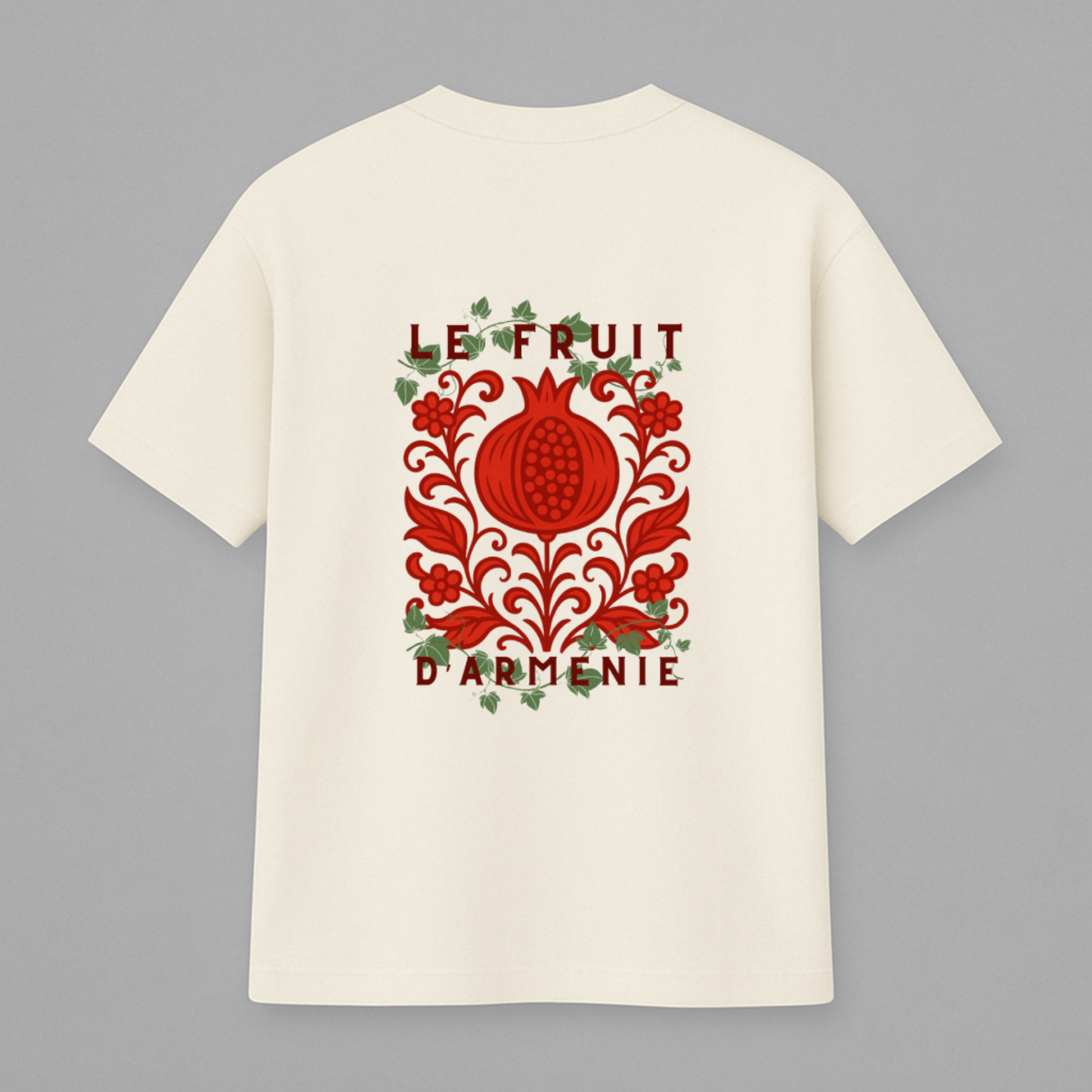 T-shirt Oversize Blanc Écru Grenade