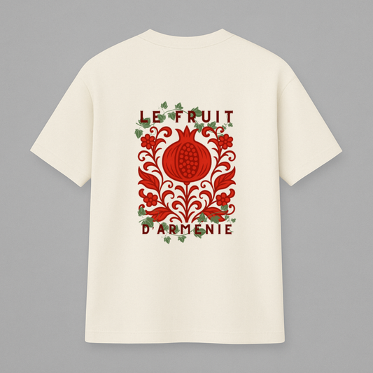 T-shirt Oversize Blanc Écru Grenade